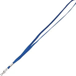 Advantus Metal Clasp Lanyard - 36" Length - Blue - Woven, Metal - 100 / Box
