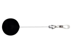 Advantus Premier Retractable Heavy Duty ID Reel With Badge Clip - Plastic, Steel - Black, Silver - 12 / Box