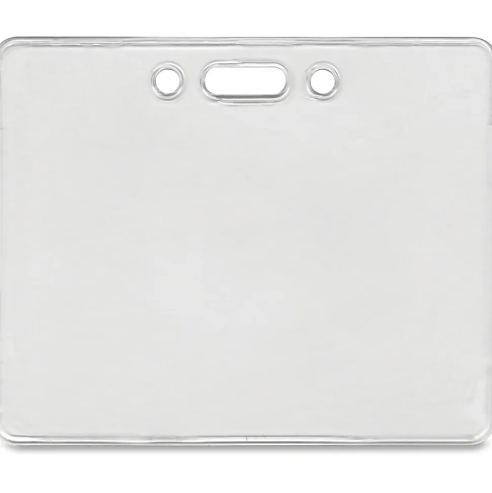 Advantus Proximity Badge Holder, Horizontal, 3" x 3-3/4", Pack of 50