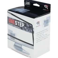 Advantus Read/Right One-Step Screen Cleaning Wipes - For Display Screen - Streak-free, Anti-static - 100 / Box