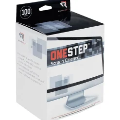 Advantus Read/Right One-Step Screen Cleaning Wipes - For Display Screen - Streak-free, Anti-static - 100 / Box