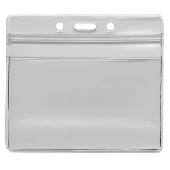 Advantus® Re-sealable Badge Holder, Horizontal, 3-3/4
