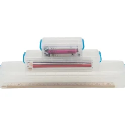 Advantus Super Stacker School Kit - Snap-tight Closure - Heavy Duty - Stackable - Plastic - Transparent - - 38714