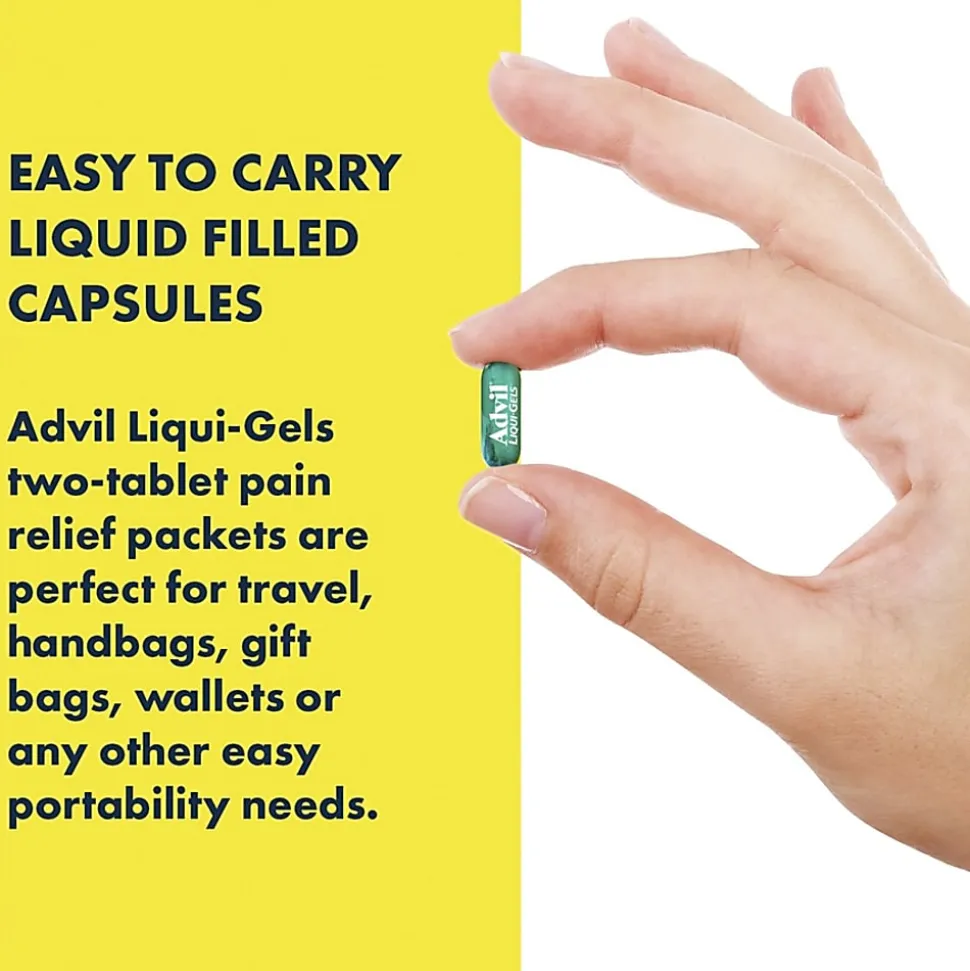 Advil Liqui-Gels - For Pain, Headache, Backache, Menstrual Cramp, Joint Pain, Fever - 50/Box - 1 Each