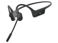 AfterShokz OpenComm - Headset - open ear - behind-the-neck mount - Bluetooth - wireless - NFC - slate gray