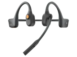 AfterShokz OpenComm - Headset - open ear - behind-the-neck mount - Bluetooth - wireless - NFC - slate gray