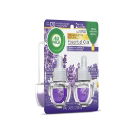 Air Wick® Essential Oils™ Scented Oil Warmer Refill, 0.67 Oz, Lavender/Chamomile, Pack Of 2
