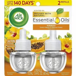 Air Wick Papaya Scented Oil - Oil - 0.7 fl oz- Hawaii Exotic Papaya, Hibiscus Flower - 60 Day - 1 Pack
