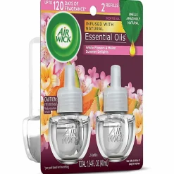 Air Wick Summer Delights Sweet Melon and Subtle Vanilla Scented Oil Warmer Refill, 0.67 oz, 2-Pack