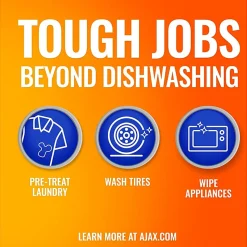 Ajax® Liquid Dishwashing Detergent, Orange Scent, 28 Oz Bottle