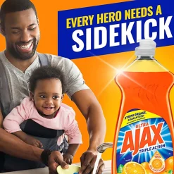 Ajax® Liquid Dishwashing Detergent, Orange Scent, 28 Oz Bottle