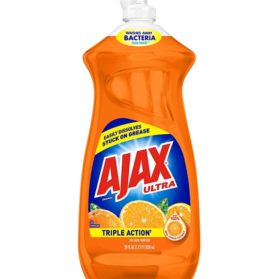 Ajax® Liquid Dishwashing Detergent, Orange Scent, 28 Oz Bottle