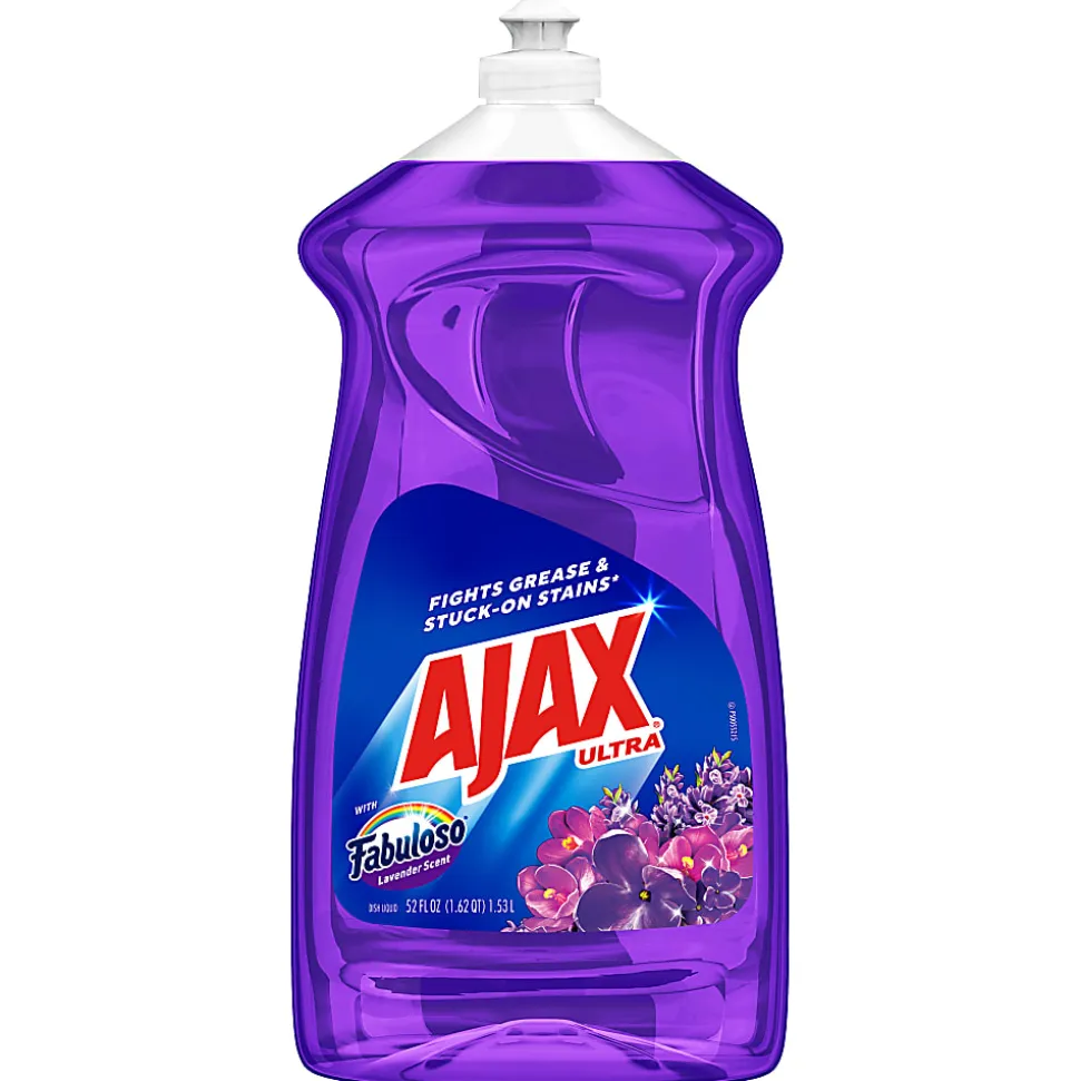 AJAX Ultra Liquid Dish Soap With Fabuloso, Lavender Scent, 52 Oz