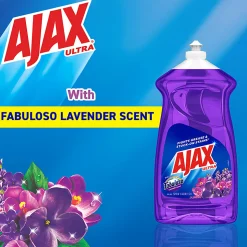AJAX Ultra Liquid Dish Soap With Fabuloso, Lavender Scent, 52 Oz