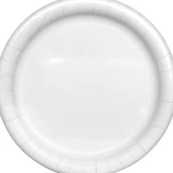 AJM Premium Coated Round Paper Plates, 9