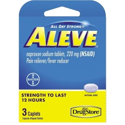 Aleve® Pain Reliever Tablets, Packet Of 3 Tablets