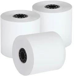 Alliance Phenol-Free Thermal POS Rolls, 3-1/8" x 230', White, Carton Of 50 Rolls