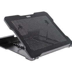 Allsop® Adjustable Metal Laptop Stand, 2-1/2"H x 13-7/16"W x 11-1/2"D, Black