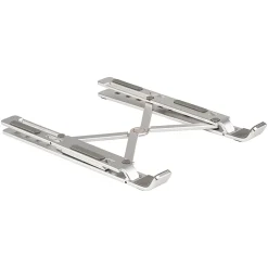 Allsop Compact Aluminum Laptop Stand, 6”H x 7”W x 9-5/8”D, Silver