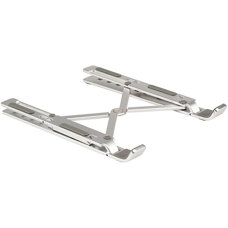 Allsop Compact Aluminum Laptop Stand, 6”H x 7”W x 9-5/8”D, Silver
