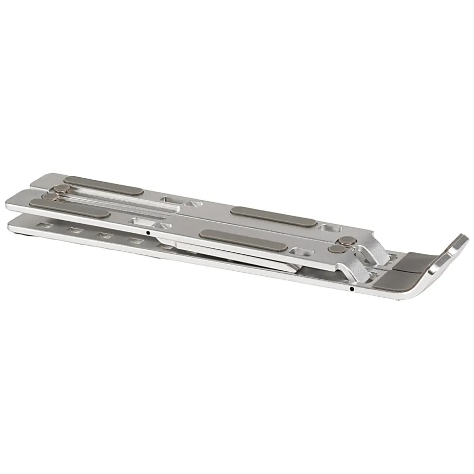 Allsop Compact Aluminum Laptop Stand, 6”H x 7”W x 9-5/8”D, Silver