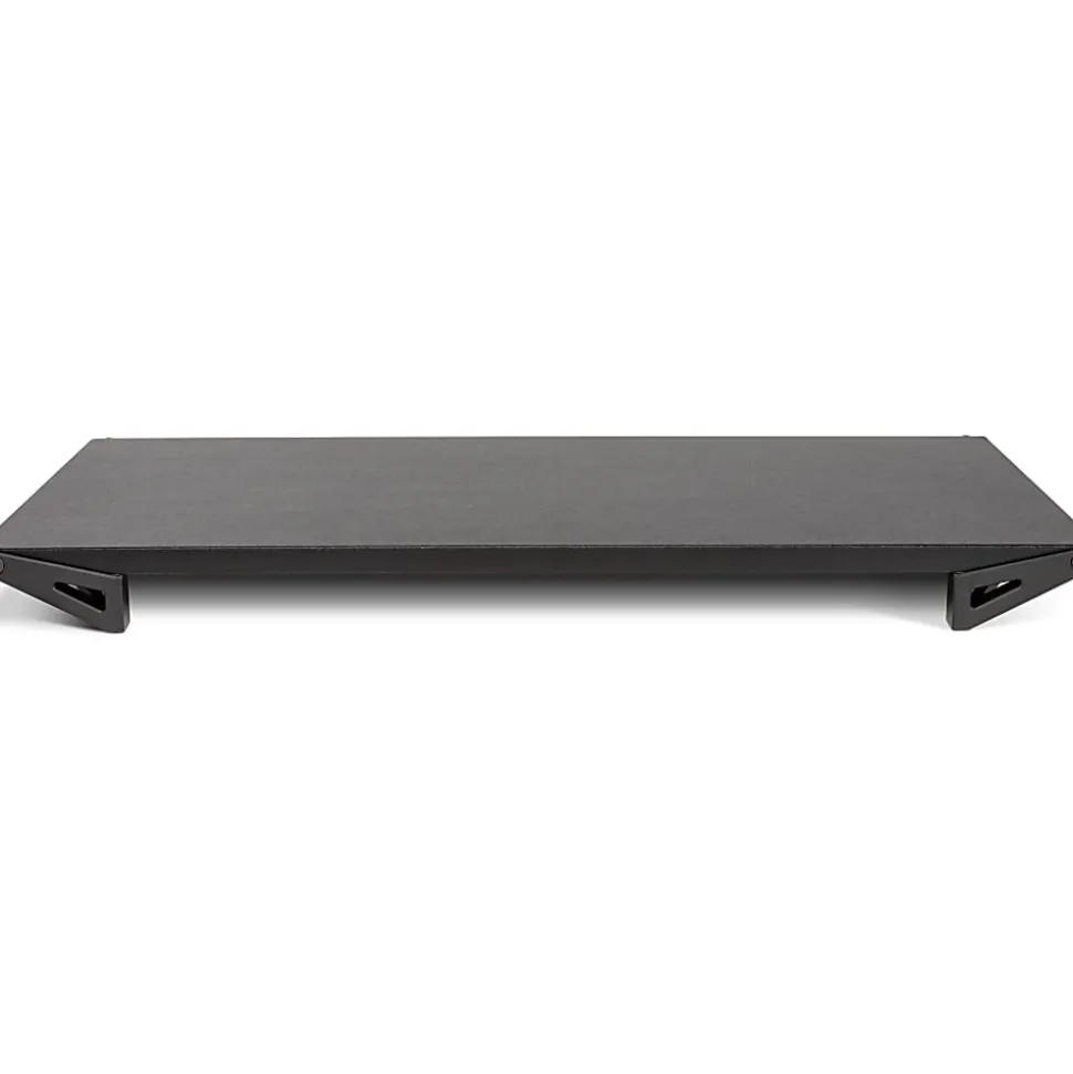 Allsop Dual-Height Lo Riser Monitor Stand For 32” Screen Support, 3”H x 24”W x 11-5/16”D, Black