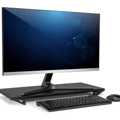 Allsop Dual-Height Lo Riser Monitor Stand For 32” Screen Support, 3”H x 24”W x 11-5/16”D, Black