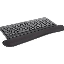 Allsop® Ergoprene Gel Wrist Rest, 4-13/16”L x 17-1/2”W x 1”H, Black, 30192