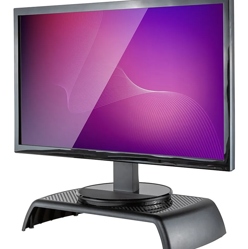Allsop® ErgoRiser Monitor Stand, 3"H x 16-5/16"W x 9"D, Black
