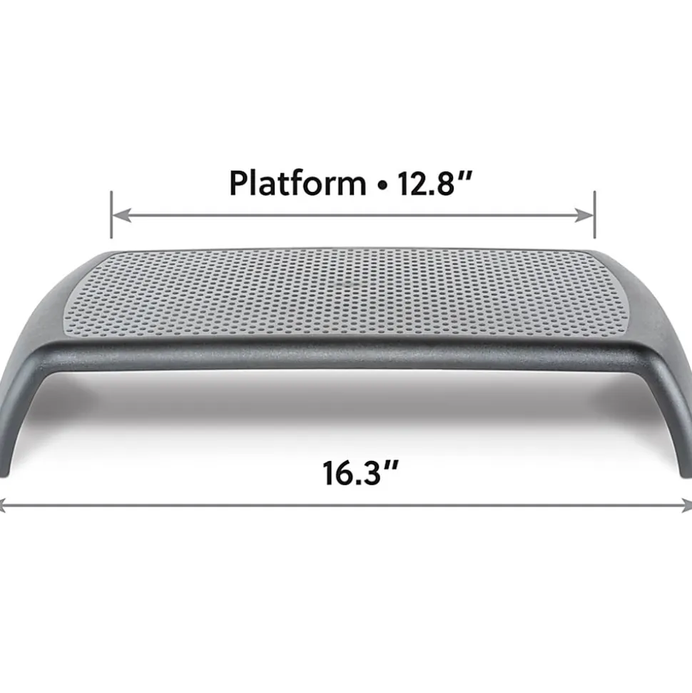 Allsop® ErgoRiser Monitor Stand, 3"H x 16-5/16"W x 9"D, Black