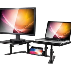Allsop ErgoTwin Steel Dual Monitor Stand For Monitors Up To 24