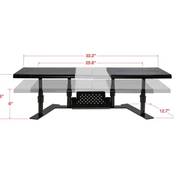 Allsop ErgoTwin Steel Dual Monitor Stand For Monitors Up To 24