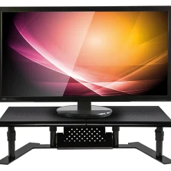 Allsop ErgoTwin Steel Dual Monitor Stand For Monitors Up To 24