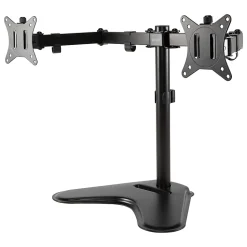 Allsop Free-Standing Dual Monitor Arms, 16-1/2”H x 29-5/8”W x 11”D, Black