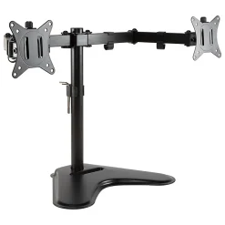 Allsop Free-Standing Dual Monitor Arms, 16-1/2”H x 29-5/8”W x 11”D, Black