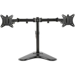 Allsop Free-Standing Dual Monitor Arms, 16-1/2”H x 29-5/8”W x 11”D, Black