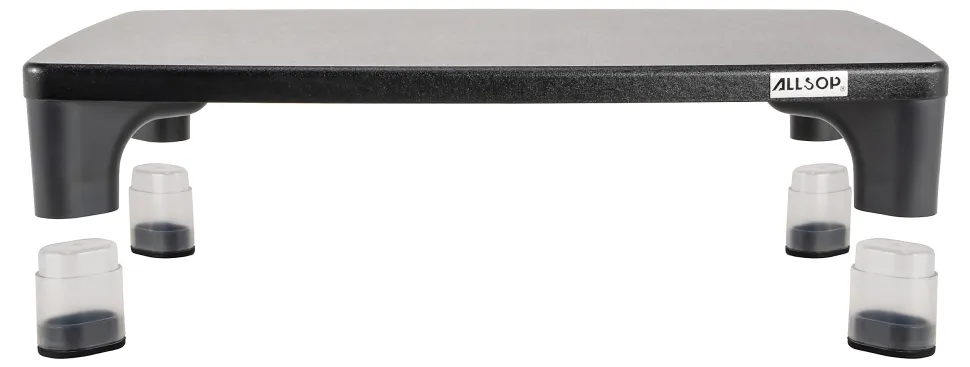 Allsop Hi-Lo Adjustable Monitor Stand, Black