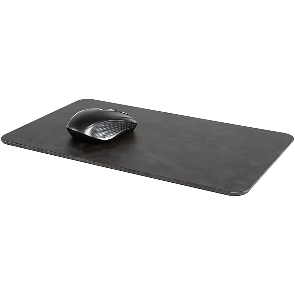 Allsop Leatherette Mouse Pad, 8-5/8”H x 14-1/4”W x 1/4”D, Black, 32580