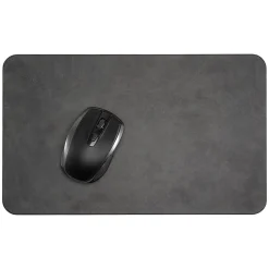 Allsop Leatherette Mouse Pad, 8-5/8”H x 14-1/4”W x 1/4”D, Black, 32580
