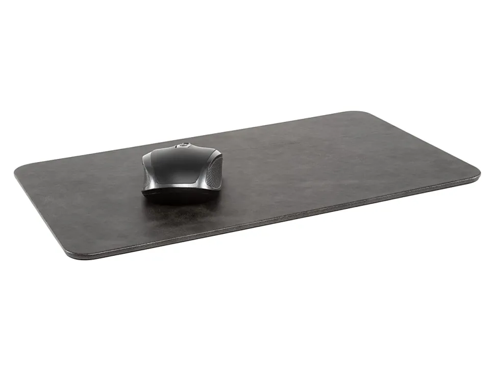 Allsop Leatherette Mouse Pad, 8-5/8”H x 14-1/4”W x 1/4”D, Black, 32580