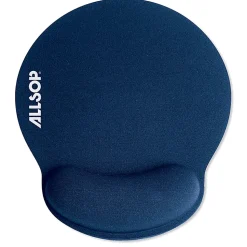 Allsop® Memory Foam Mouse Pad, 0.25"H x 9.75"W x 11.5"D, Blue