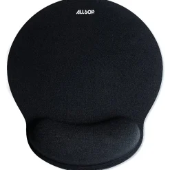 AllsopĀ® Memory Foam Mouse Pad, 0.25"H x 9.75"W x 11.5"D, Black