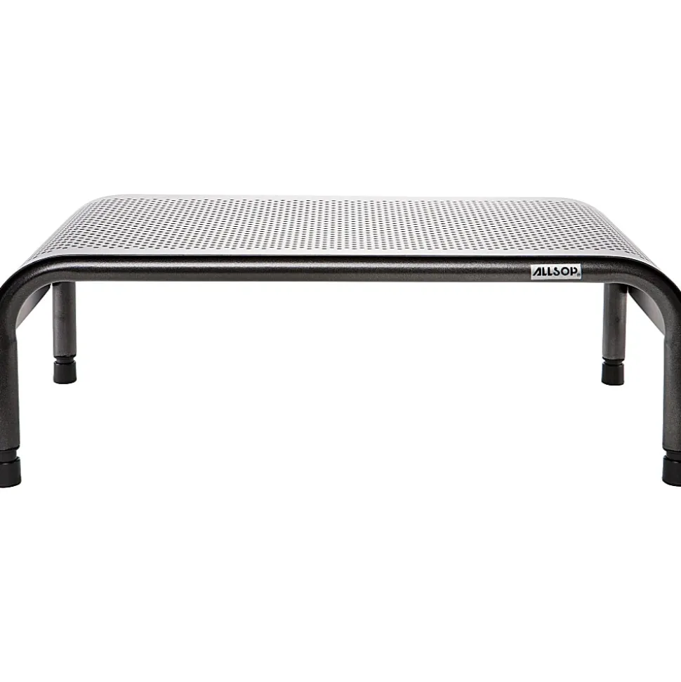 Allsop® Metal Art Ergo3 Adjustable Monitor Stand, 6"H-8"H x 18"W x 10"D, Black, 31630