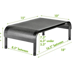 Allsop® Metal Art Ergo3 Adjustable Monitor Stand, 6