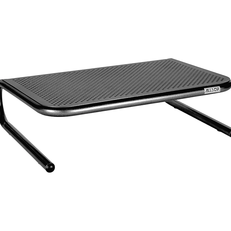 Allsop® Monitor/Printer Stand, Jr Model, Pearl Black
