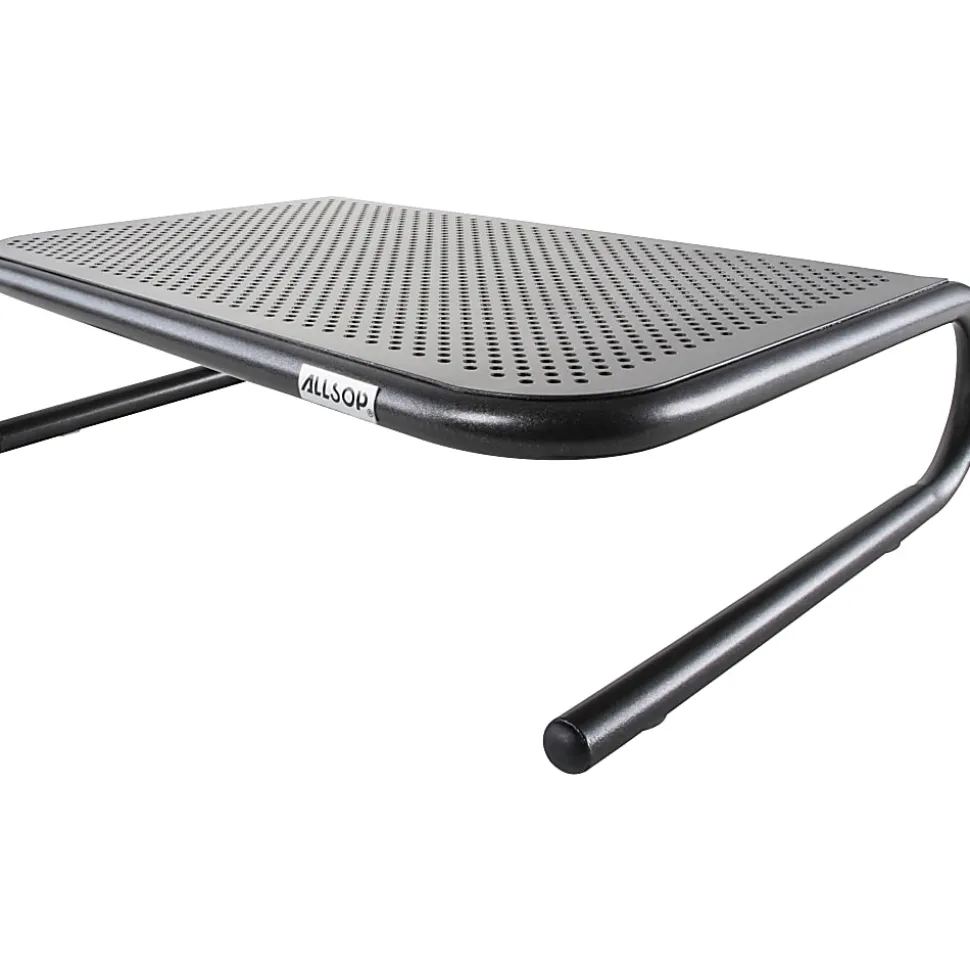 Allsop® Monitor/Printer Stand, Jr Model, Pearl Black