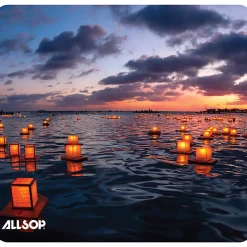 AllsopĀ® Naturesmart Mouse Pad, 8" x 8-3/4", Lanterns