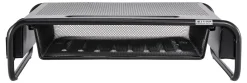 Allsop Organizer 5 Monitor Stand with Drawer, Pearl Black
