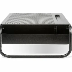 Allsop Organizer 5 Monitor Stand with Drawer, Pearl Black