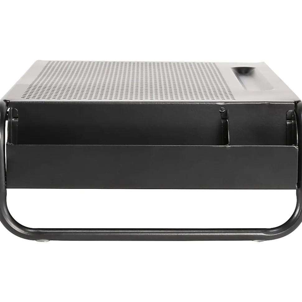 Allsop Organizer 5 Monitor Stand with Drawer, Pearl Black